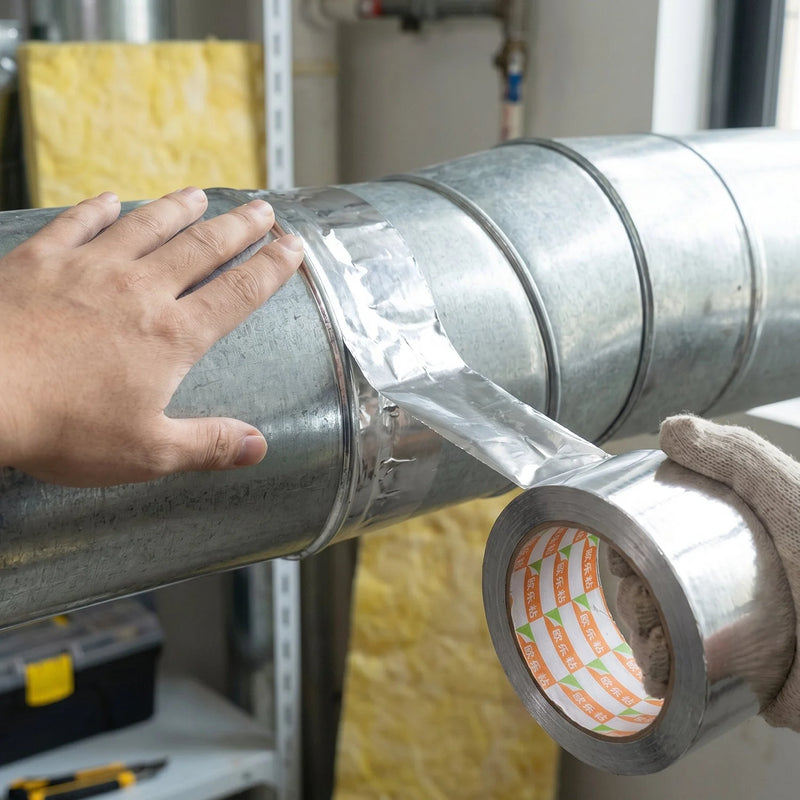 Aluminium Foil Adhesive Sealing Tape Heat Resistant For Pipes And Ducts (1 Pc)