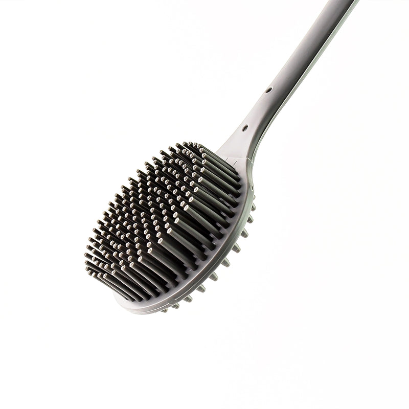 Silicone Back Scrubber Brush With Long Handle (1 Pc)