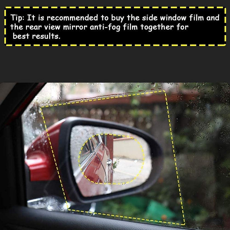 Anti Fog & Anti Scratch Rear view Mirror Sticker Film, Waterproof
