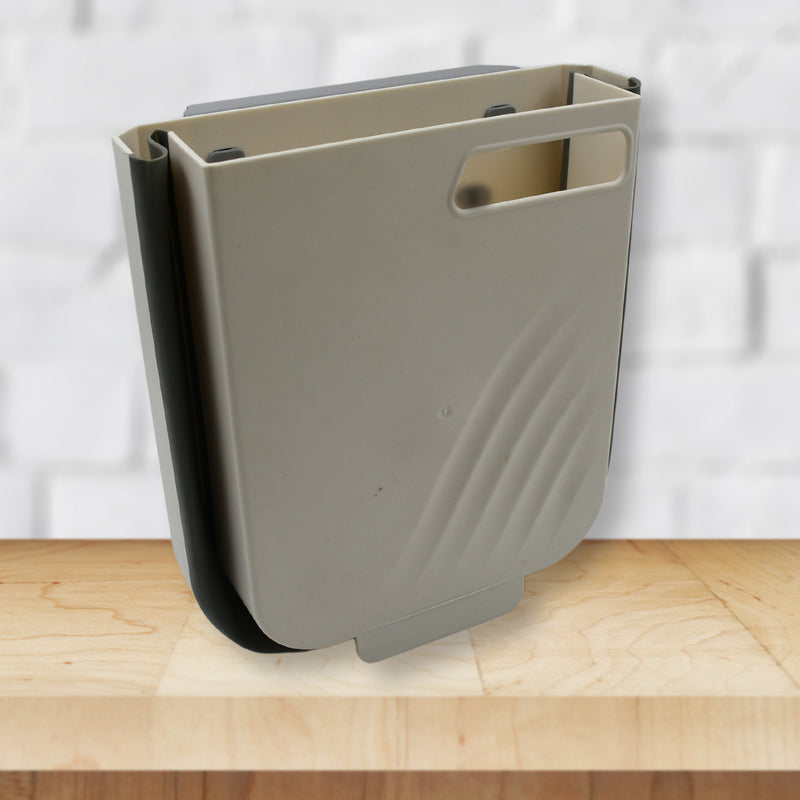 Hanging Trash Can For Kitchen Cabinet Door, Collapsible & Foldable