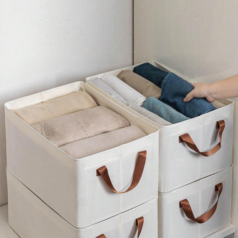 Cloth Storage Baskets / Closet Storage Bins (42x28 Cm)