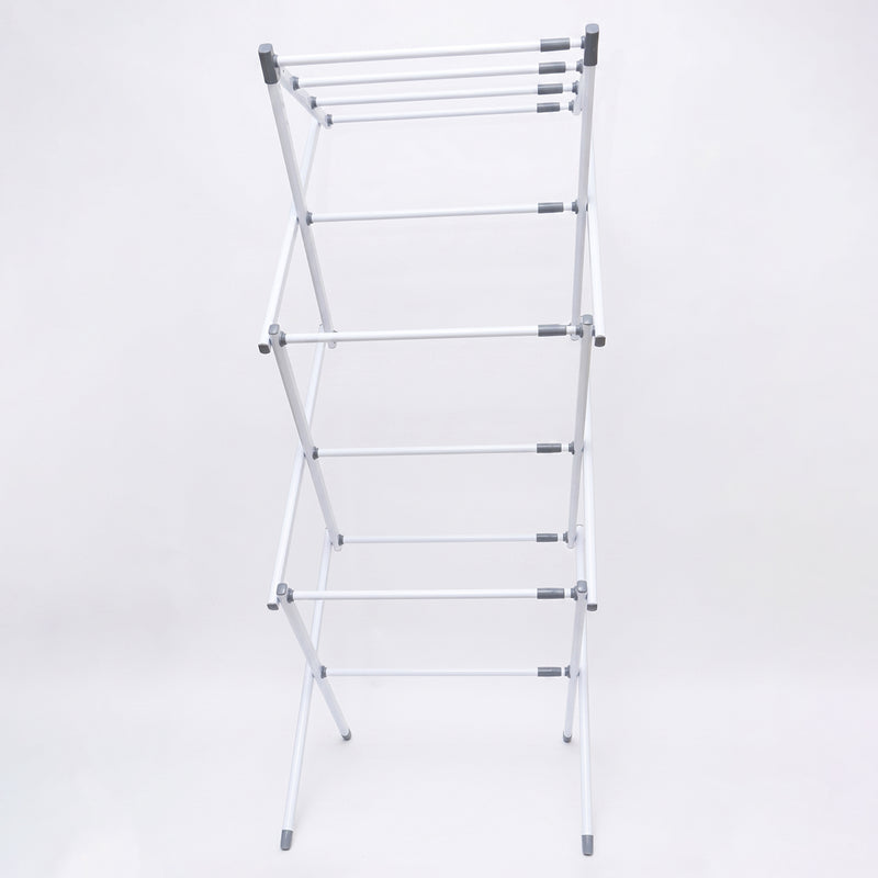3 Tier Folding Clothes Drying Rack Laundry Cloth Dryer Stand For Balcony (1 Set)