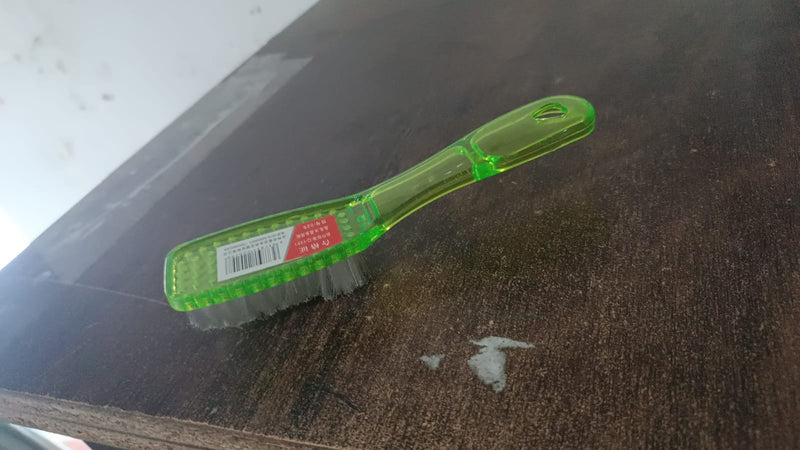 Plastic Handle Shoes Clothes Scrubbing Brush (1 Pc  Mix Color  19 Cm)