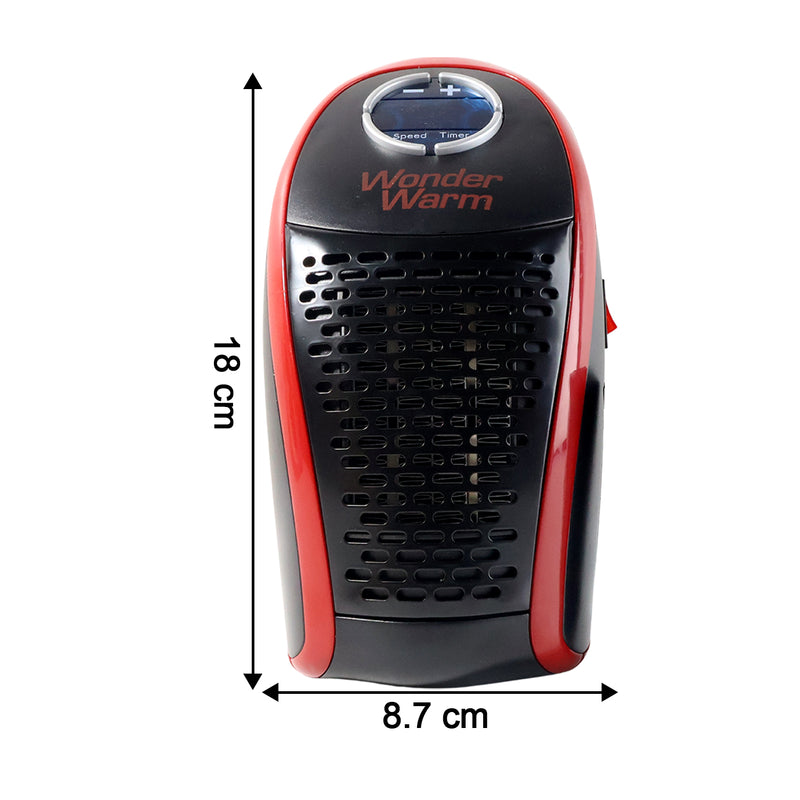 Wonder Warm 400w Wall Plug Room Heater With Remote Control (1 Pc)
