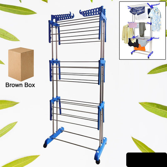 Foldable Stainless Steel Clothes Drying Stand Rack
