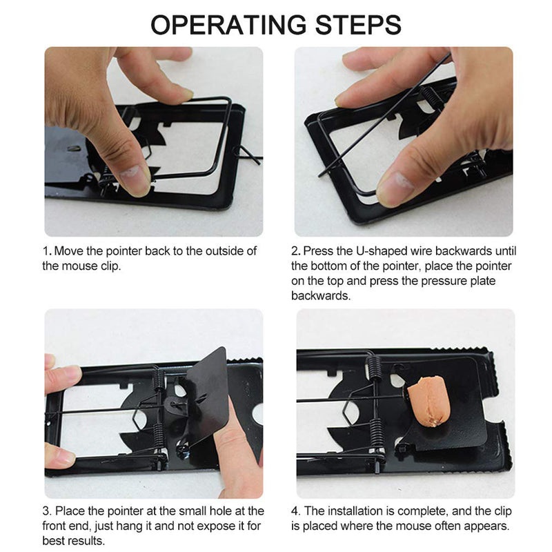 Mouse Trap Catcher Rodent Traps Mice Control Mice Snap Kill Trap (2 Pc Set)