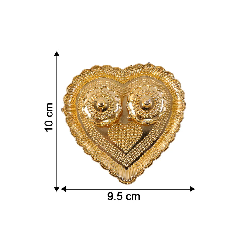 Heart Shaped Kankavati Kumkum Holder For Puja And Tilak Rituals (1 Pc)