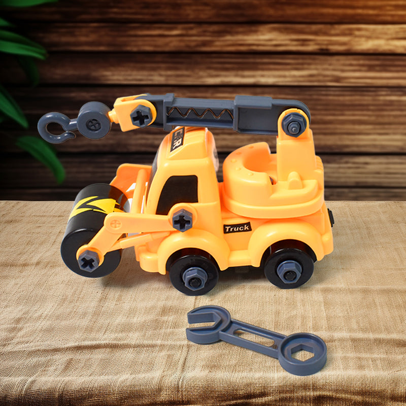 4647 Engineering Vehicles Nut Assembly Vehicle Toy Diy Nut Assembly Vehicle Model Toy Highly Simulation Children Kids Car Model Toy Set (2 Pc Set)