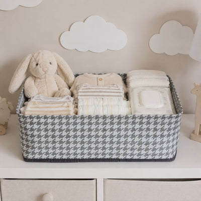 Foldable Cloth Organizer Basket Fabric Storage Box For Clothes Toys (1 Pc)