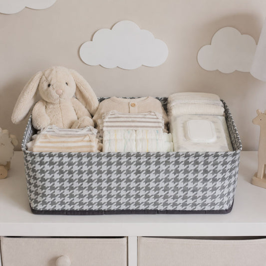 Foldable Cloth Organizer Basket Fabric Storage Box For Clothes Toys (1 Pc)