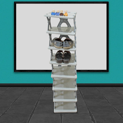 Smart Shoe Rack / Shoes Stand Foldable & Collapsible (8 Layer)