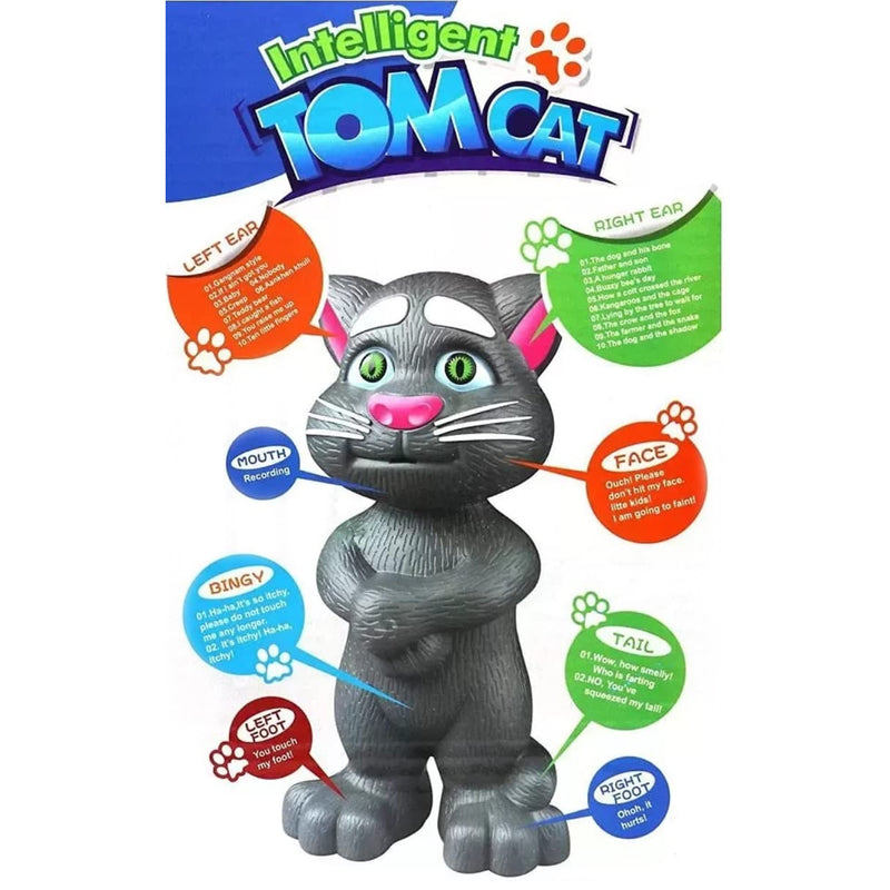 Talking Mimicry Touching Tom Cat Intelligent Interactive Toy With Wonderful Voice For Kids