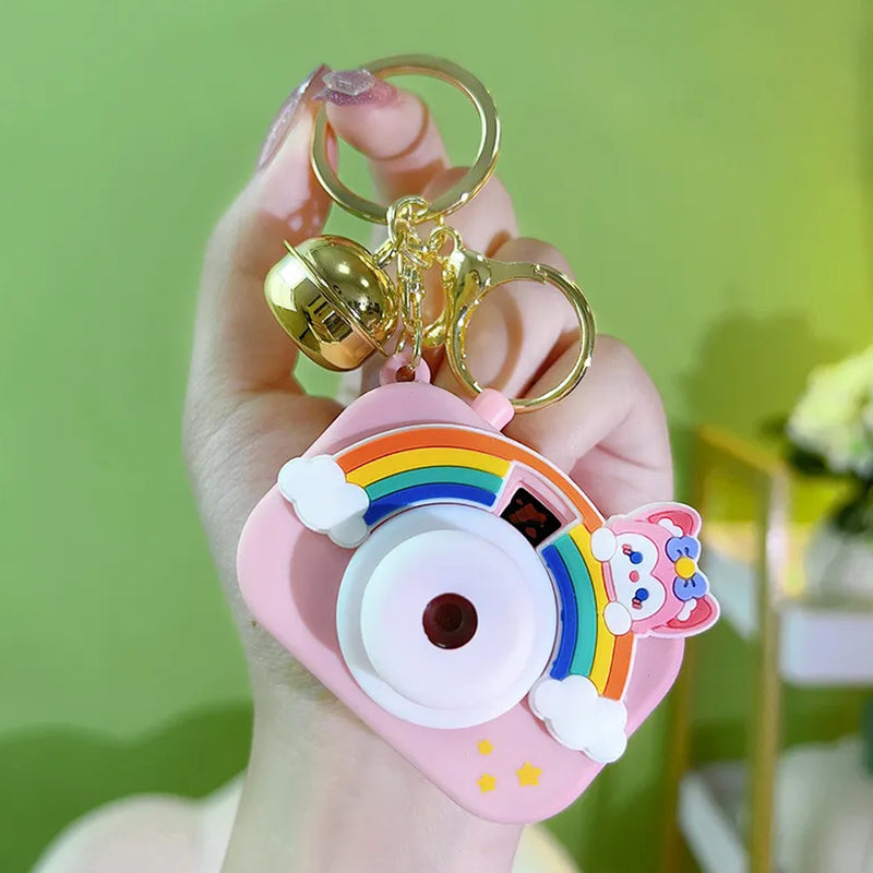 Projective Camera Keychain With Zinc Alloy Ring