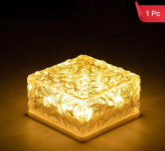 Solar Ice Cube Shaped Garden Lights For Walkway, Pathway & Backyard