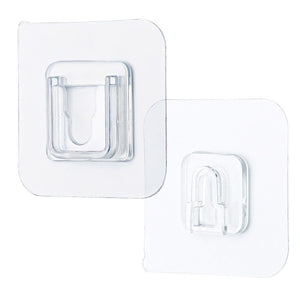 7433 Transparent Adhesive Male Hook Used For Hanging Various Types Of Items (1pc)