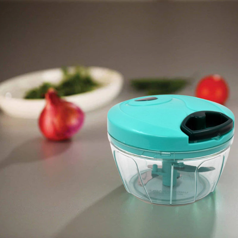 Handy Mini Plastic Vegetable Chopper / Cutter With 3 Blades