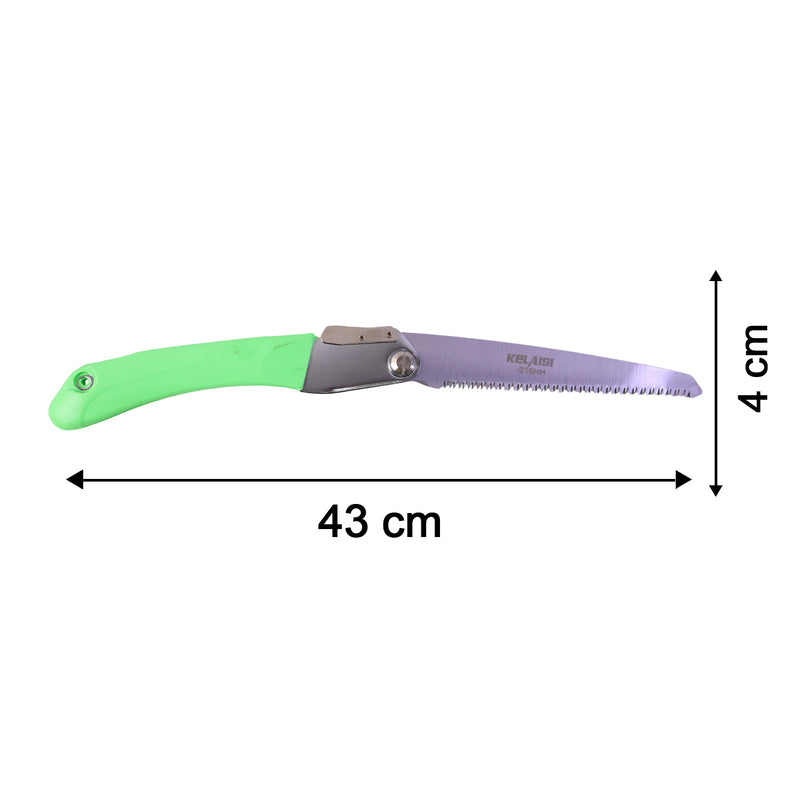 Folding Saw  Sharp 210mm Stainless Steel Blade For Pruning  Outdoor Use