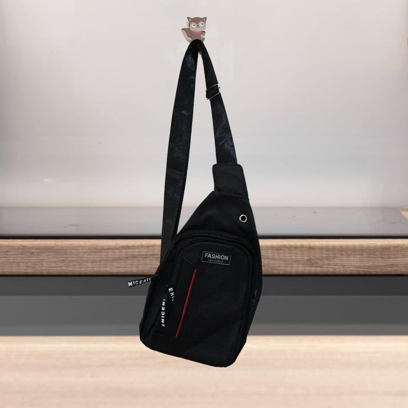 Waterproof Anti Theft Cross-body Bag, USB Charging, Earphone Hook Sling (1 Pc)