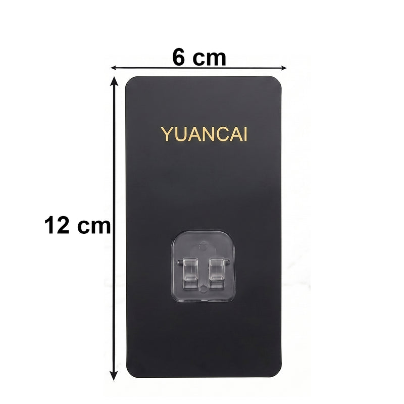 Adhesive Plastic Wall Hook Self Stick Hanger Strong Hold Storage (1 Pc)