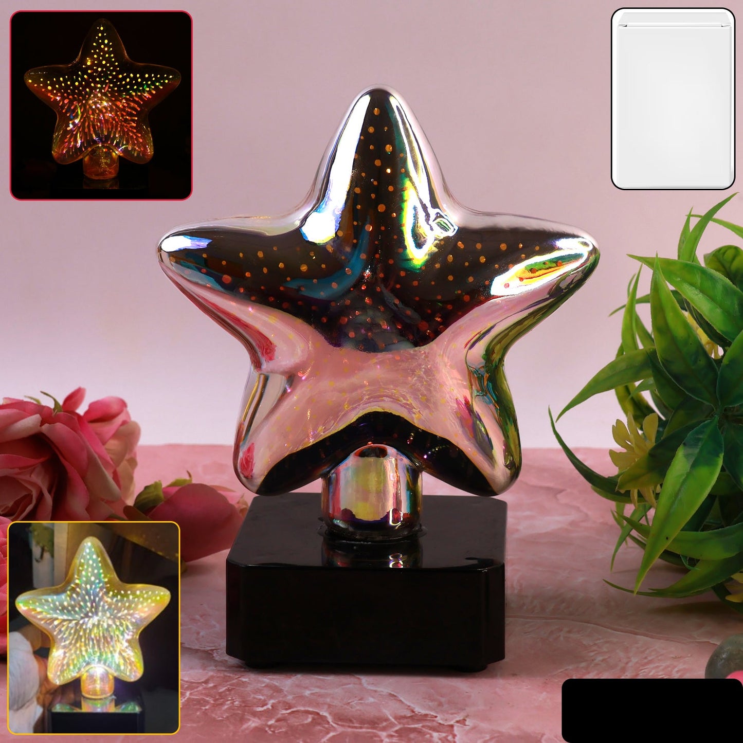 Star-shaped 3D Illusion Decorative LED Night Lamp