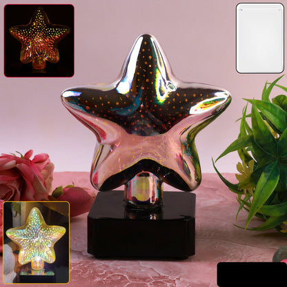 Star-shaped 3D Illusion Decorative LED Night Lamp