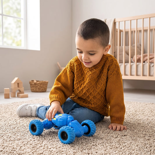 Telescopic Pull Back Stunt Car Toy For Kids Friction Off Road Vehicle (1 Pc)