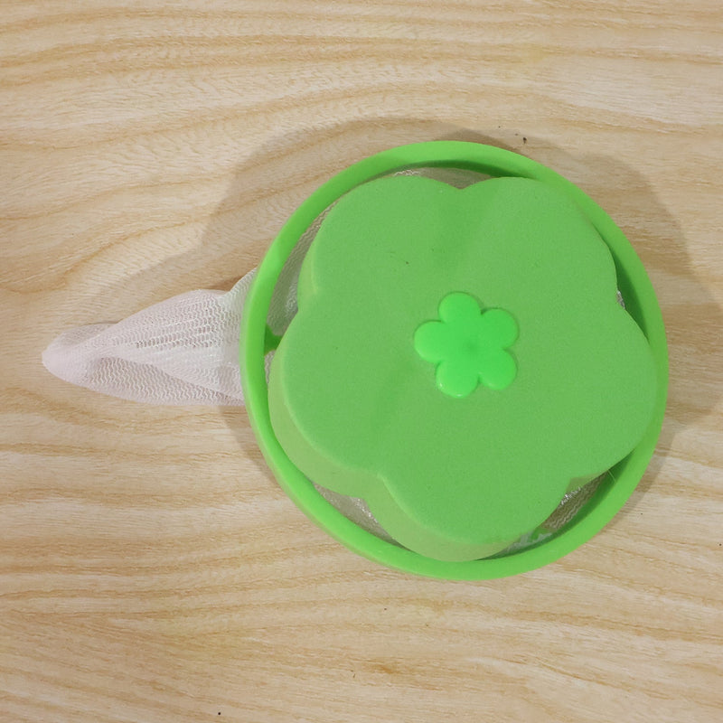 Washing Machine Floating Hair Lint Catcher  Reusable Mesh Flower Filter