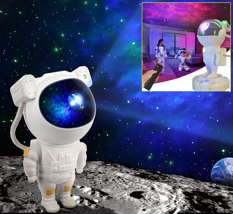Robot Sky Space Stars Light / Astronaut Galaxy Projector Night Lamp