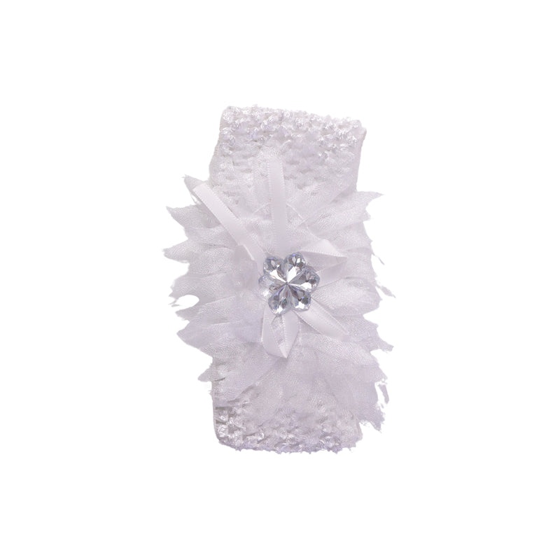 Cute Soft Elastic Floral Baby Headband Stylish Stretchable Hair Band (1 Pc)
