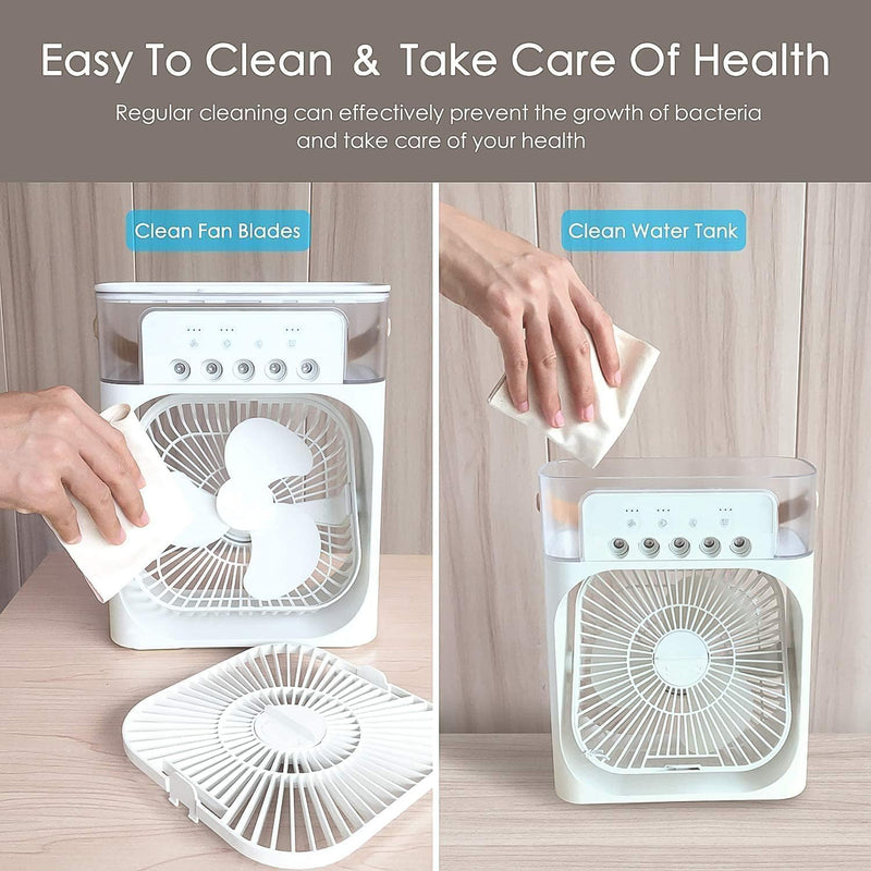 Portable Air Conditioner Fan 7 Colour Changing Light