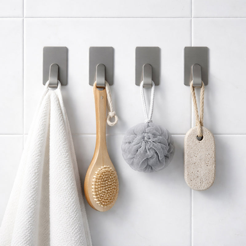 Self Adhesive Wall Hooks Set (Pack Of 6)