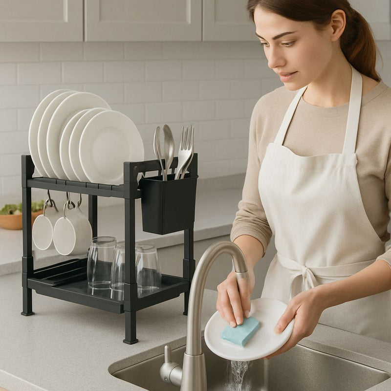 Sleek & Slender Kitchen Rack – Modern Space-Saving Dish Drainer