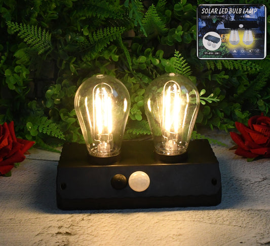 Solar Double Led Bulb Lamp 2w (1 Pc)