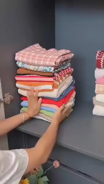 Foldable Cloth Organizer Storage Bag With Handles