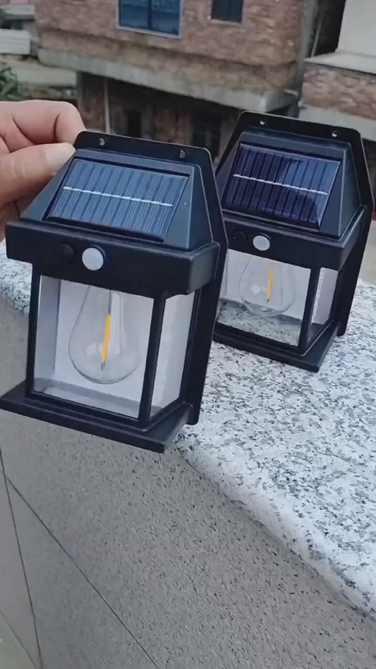 Solar Wall Lights Lamp With 3 Modes Motion Sensor Waterproof Exterior Lighting With Clear Panel 2PC (BUY 1 GET 1 FREE Onam Sale Price - Prepaid Only)