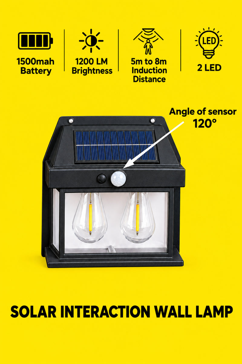 Solar Wall Lamp – 2W, Outdoor Light