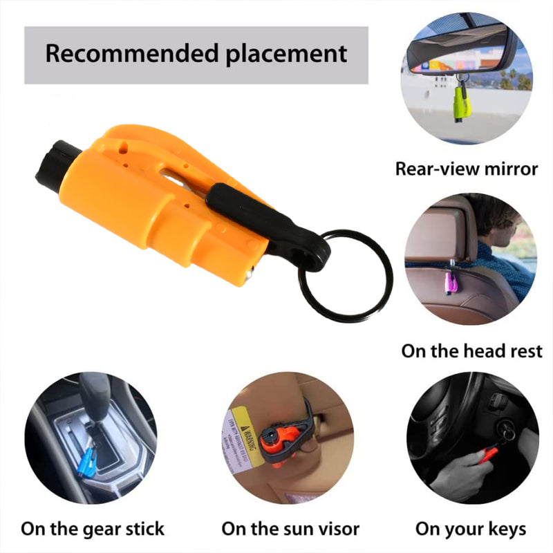 2 In 1 Emergency Safety Cutter With Key Chain