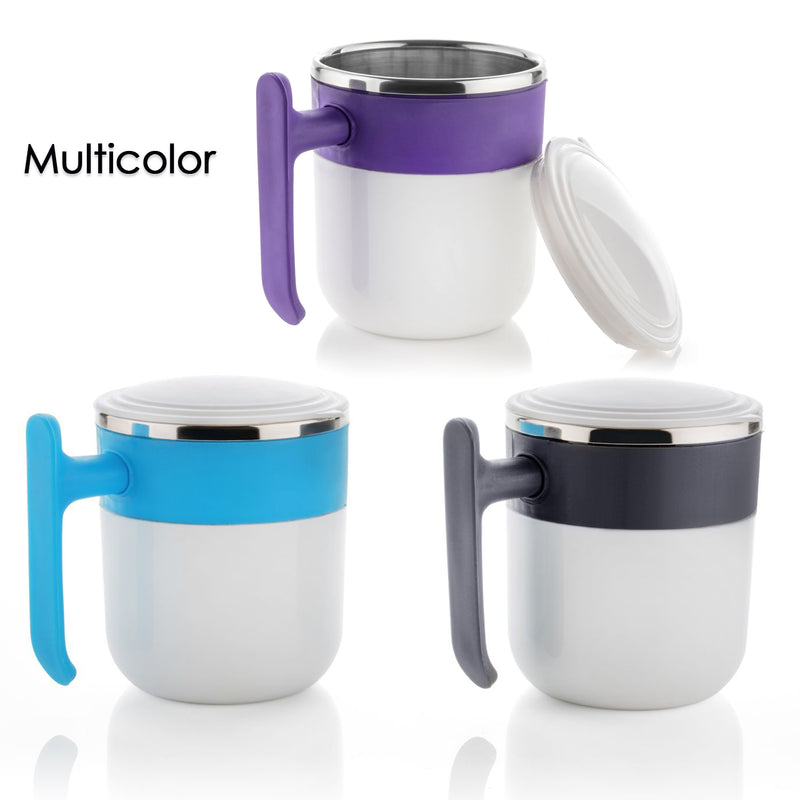 Insulated Double Wall Stainless Steel Coffee And Milk Cup With Lid - Coffee Cup