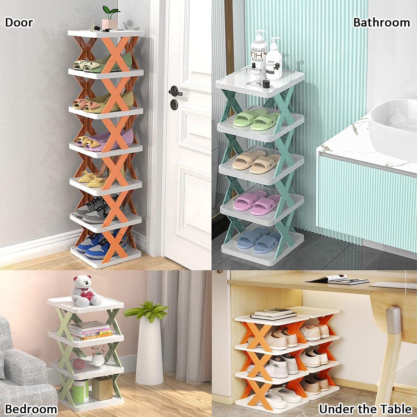 8 Layer Shoes Stand Foldable & Collapsible