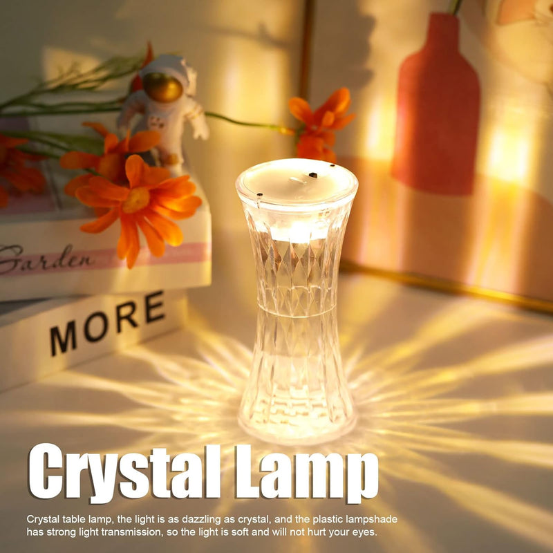 Night Light Crystal Table Lamp