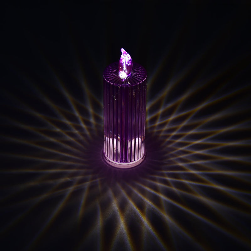 Big Simple Candles for Home Decoration, Crystal Candle Lights, Diwali (Multicolor)