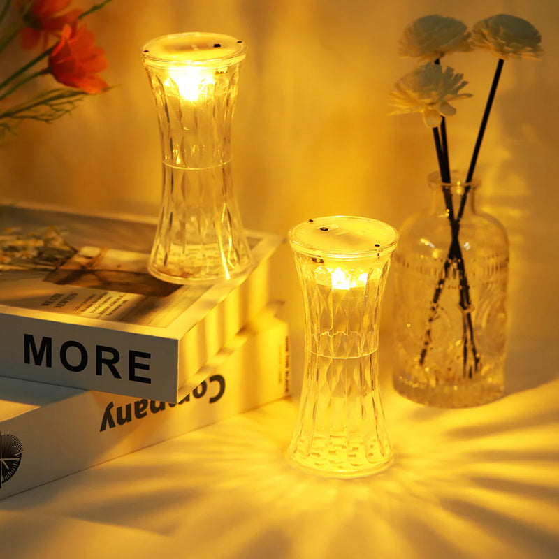Night Light Crystal Table Lamp