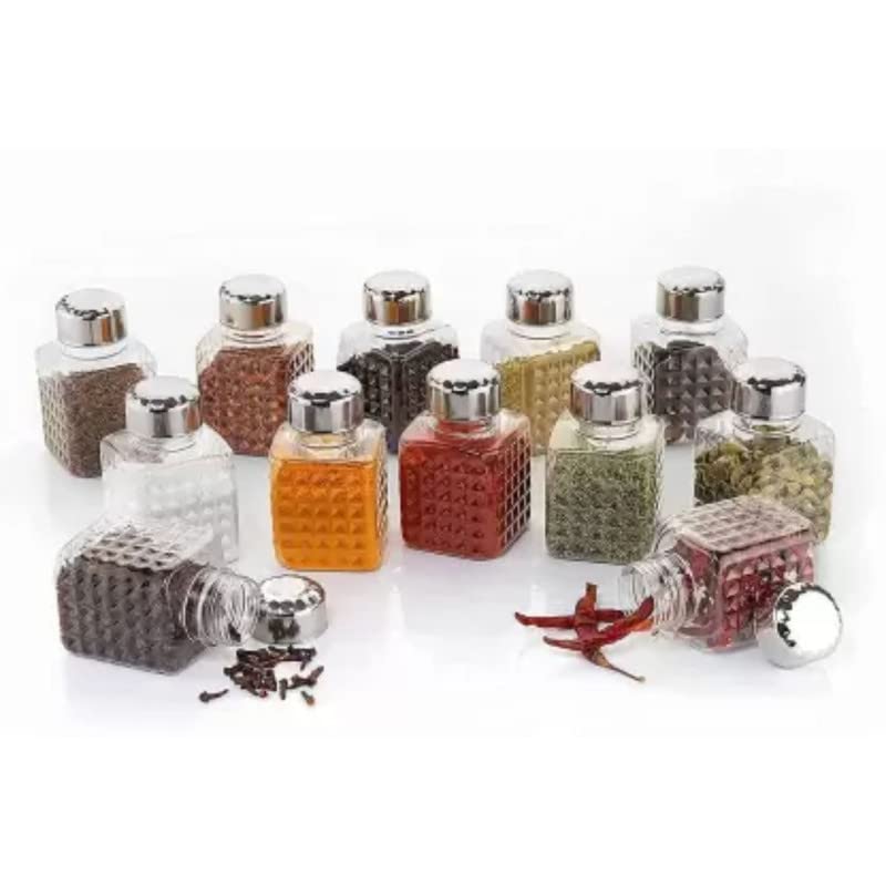 360 Degree Revolving Spice Rack Container, Square 24 Bottle Design