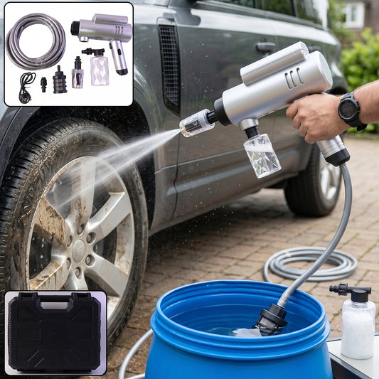 High Pressure Cordless Car Washer Gun Kit  Portable With Hose  Foam