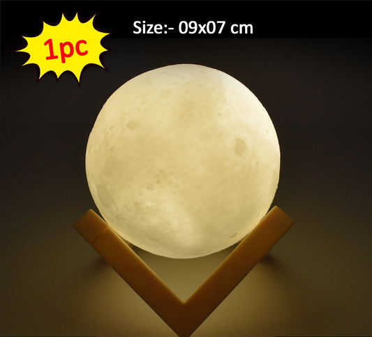 3D Moon Lamp With Touch Control