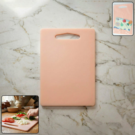 Plastic Chopping Board With Handle (30x20 Cm)