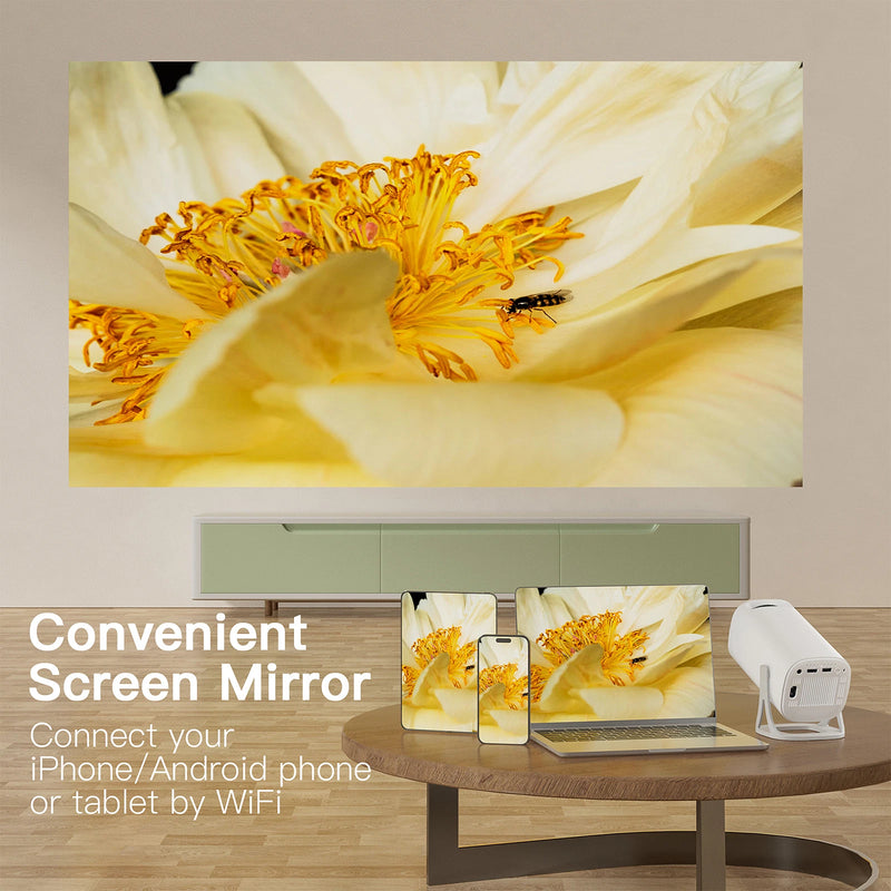 Mini Portable Projector – Smart Wireless Projection | FHD | UHD