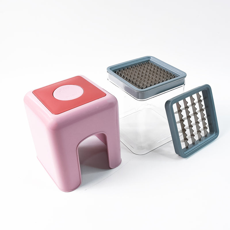 Vegetable Chopper With Dual Blade Set