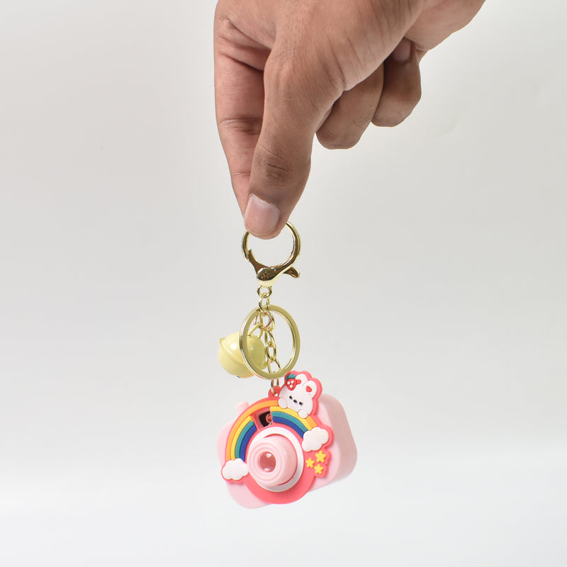 Projective Camera Keychain With Zinc Alloy Ring
