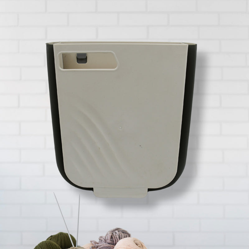 Hanging Trash Can For Kitchen Cabinet Door, Collapsible & Foldable
